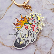 Load image into Gallery viewer, Amaterasu Gold Foil Acrylic Charm