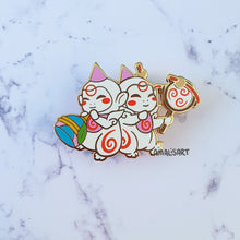 Load image into Gallery viewer, Okamiden Celestial Children Enamel Pin