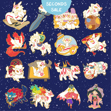 Load image into Gallery viewer, Okami Celestial Brush God Pin - Seconds (B Grade)
