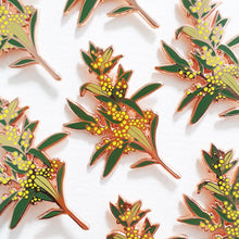 Load image into Gallery viewer, Wattle Flower Enamel Pin