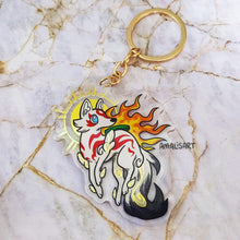 Load image into Gallery viewer, Amaterasu Gold Foil Acrylic Charm

