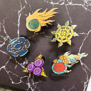 Okami Divine Instruments Enamel Pins