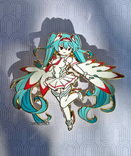 Load image into Gallery viewer, Racing Miku Enamel Pin
