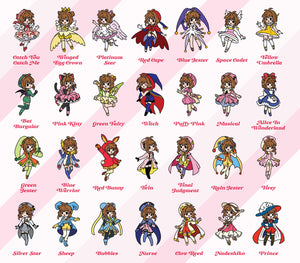 Sakura Battle Costumes Enamel Pin