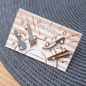 Mini Cutlery Enamel Pins