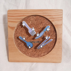 Mini Cutlery Enamel Pins