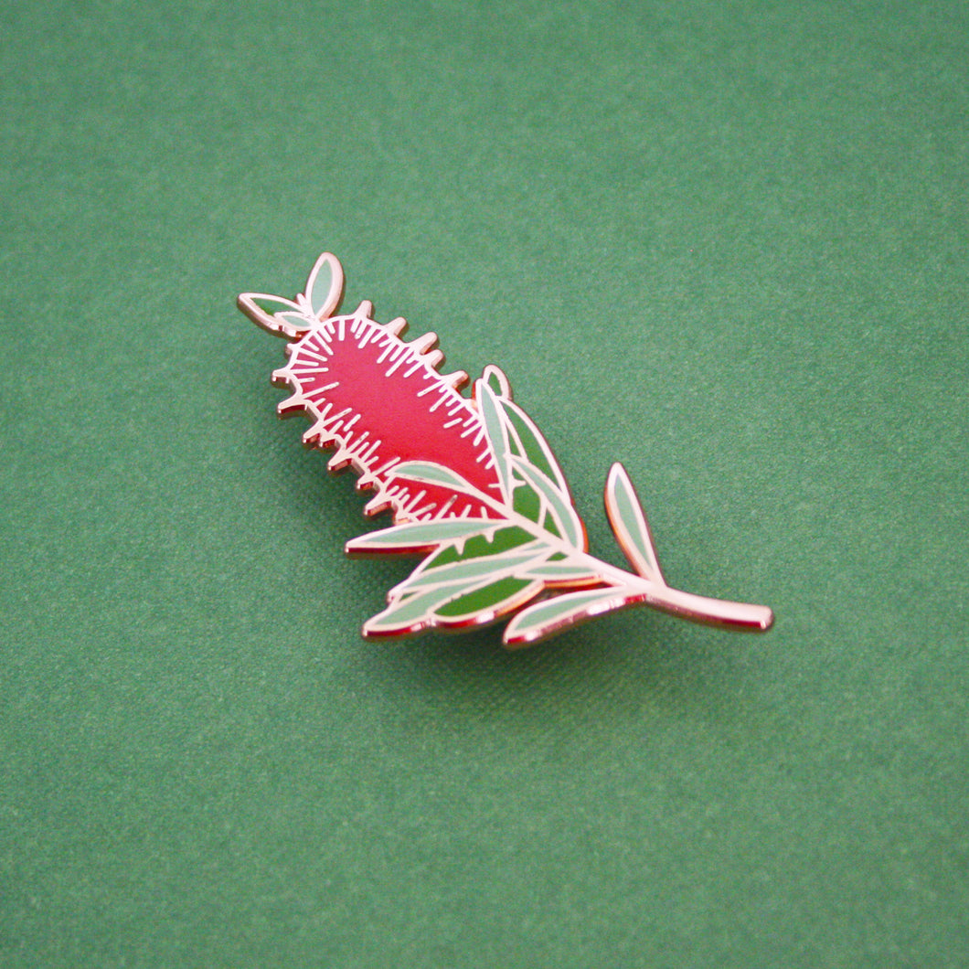 Bottlebrush Enamel Pin