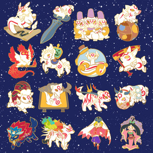 Okami Celestial Brush God Pin