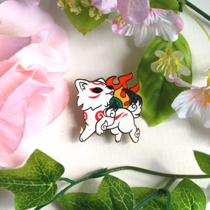 Okami Amaterasu Enamel Pin