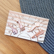 Load image into Gallery viewer, Mini Cutlery Enamel Pins

