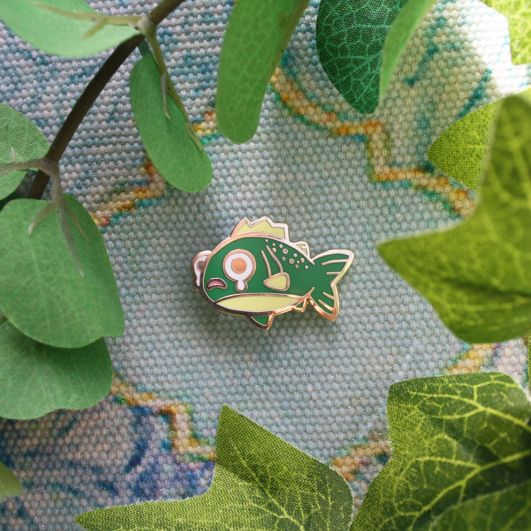 Sea Bass Enamel Pin