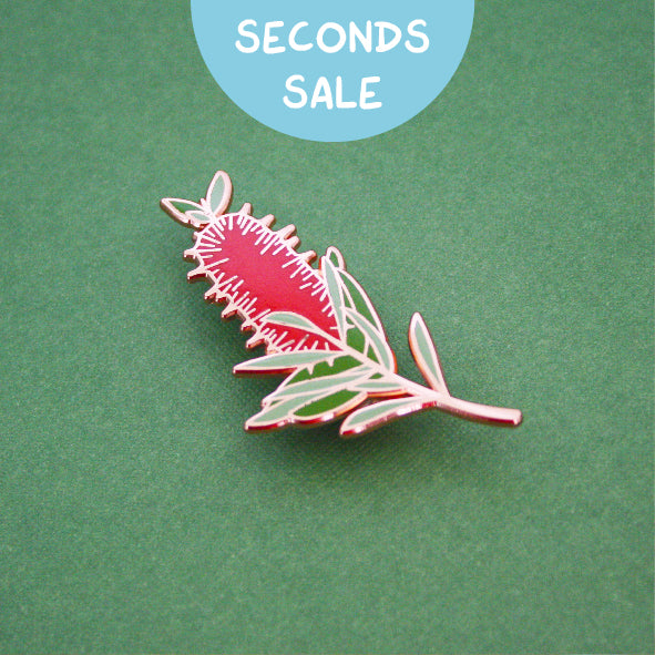 Bottlebrush Enamel Pin - Seconds (B Grade)