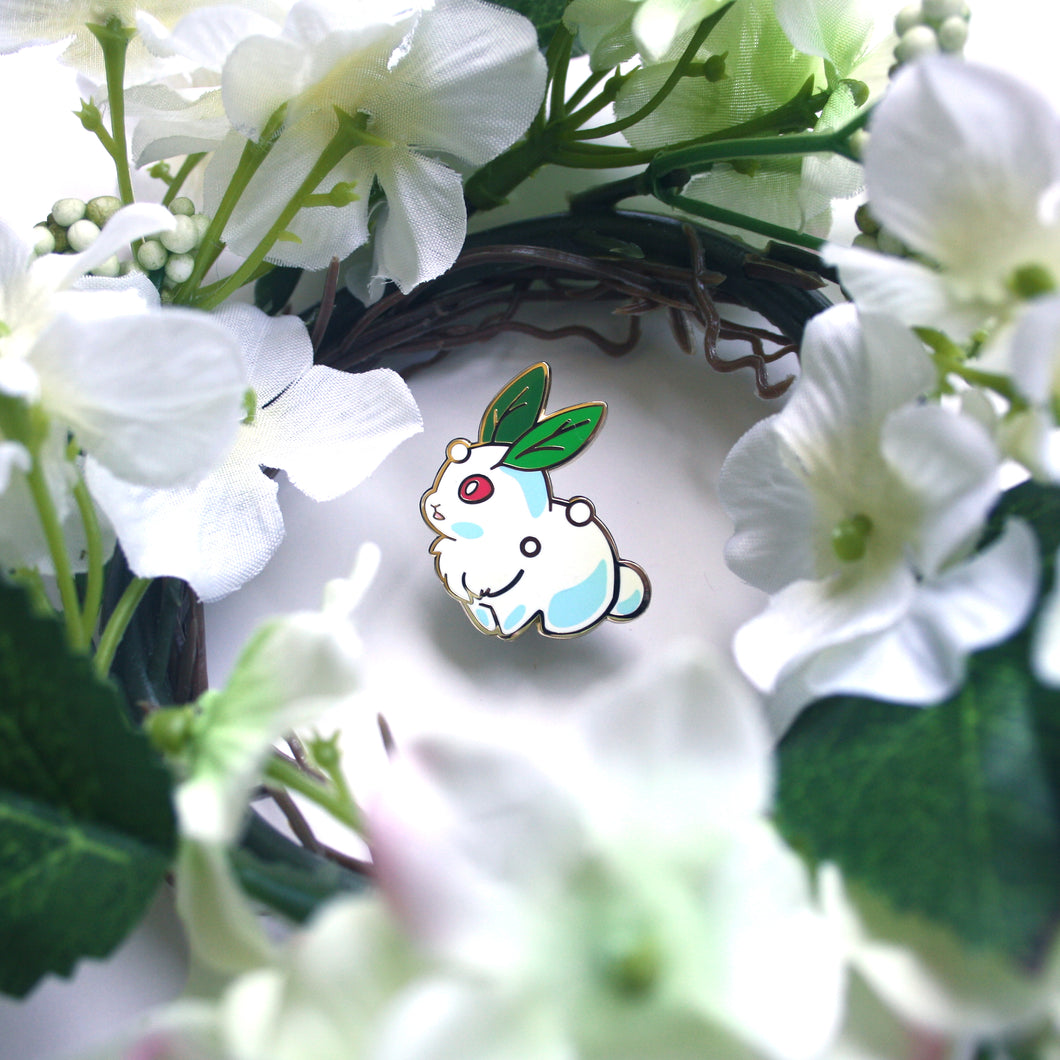 Snow Bunny Enamel Pin