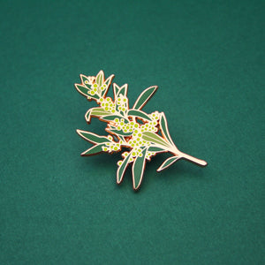 Wattle Flower Enamel Pin